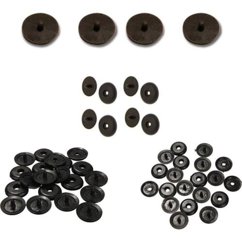 8Pcs Car Parts Black Plastic Car Safety Seat Belt Stopper Spacing Limit Buckle Clip Retainer Seatbelt Stop Button