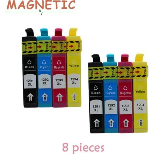 8pcs T1291 Ink Cartridges For Epson Stylus SX230 SX235W SX420W SX425W SX430W SX435W SX438W SX525WD SX535WD 1291