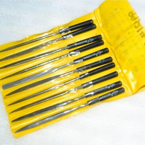 10pcs/lot Mini Diamond File Metal Needle Files 10 Unique Shapes Glass Stone Ceramic Jewelers Wood Carving Tool