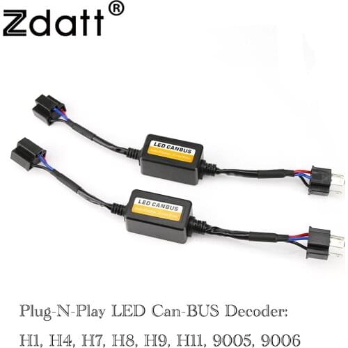 Canbus H4 H7 H11 LED Decoder HB3 9005 HB4 9006 Anti-EMC No error No Interference Fit For VW GOLF BMW Buick