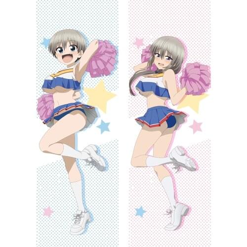 Anime Dakimakura Uzaki-chan wa Asobitai Uzaki Hana & Tsuki Uzaki Hugging Body Pillow Case Otaku Pillow Cover Home Bedding