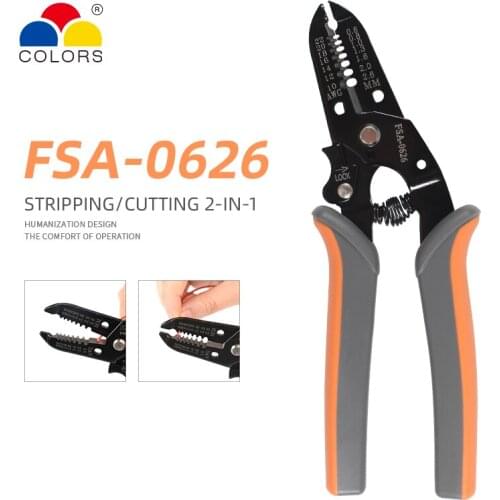 FSA-0626 0.6-2.6mm2 multitool Stripper Cable Cutter Scissors Tool Pliers mini wire cable cutters multifunctional wire stripper