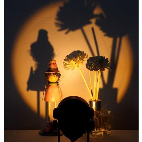 Hotsale Rainbow Sunset Projector Atmosphere Button Background Wall Decoration Projected Lamp Home Decoration Colorful Light