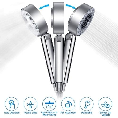 Hot Adjustable SPA Shower Head High Pressure Water Saving Handheld Shower Head Shampoo Shower