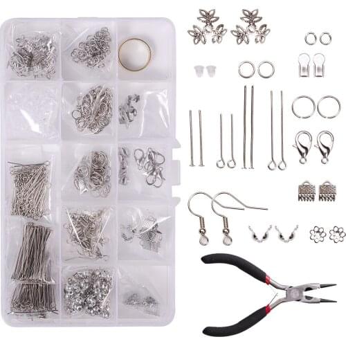 Needle Ring Alloy Lobster Buckle Assemblage Zone Pliers Tool DIY Bracelet Necklace Accessories Wholesale jewelry making crafts