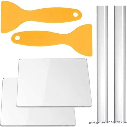 6pcs/Set Clay Carving Tools Fundamental Clay Roller Scrapers Mud Press Board Sculpting Pottery Tools for Jewelry Making