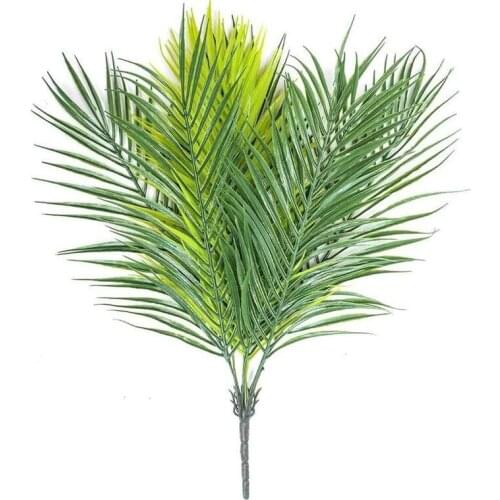 Artificial Green Leaf Plastic Plants Tropical Tree Branch Fake Plants Jungle Home Garden Decor Wedding Decoration Accessory