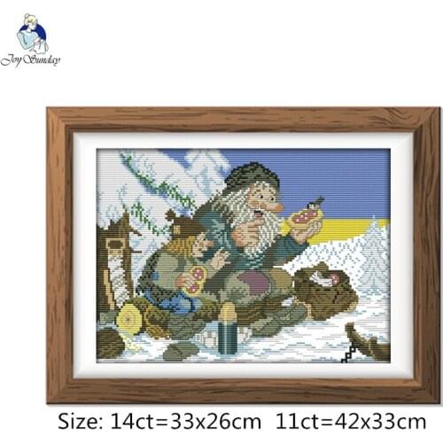 Joysunday The Snow Bird Patterns Counted Cross-stitch 11CT 14CT Hand Cross Stitch Kit Wholesale Embroidery Needlework Home Decor