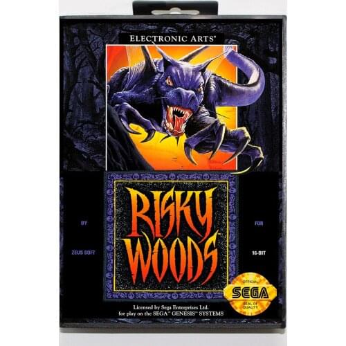 Risky Woods 16bit MD Game Card For Sega Mega Drive/ Genesis with Retail Box