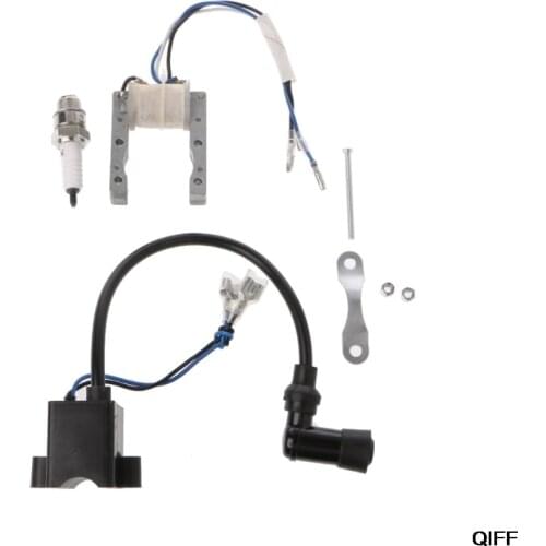 CDI Ignition Coil Magneto For Motorized 49cc 66cc 80cc Engine Bicycle Spark Plug May06