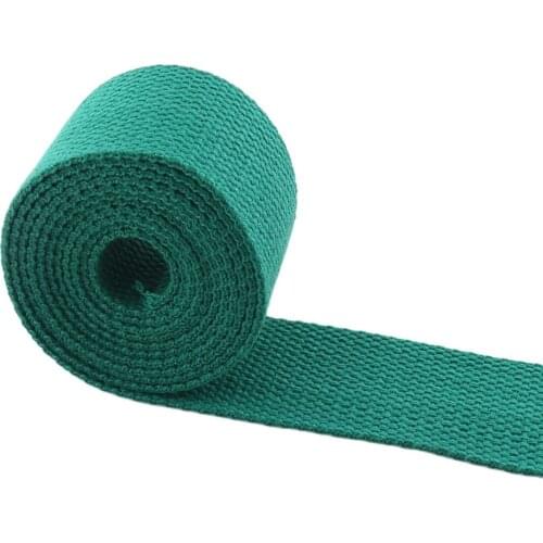 32MM Width Thick Plain Color polyester cotton canvas Webbing Belt Strap Garments High Quality Ribbon for DIY Clothes Accessories