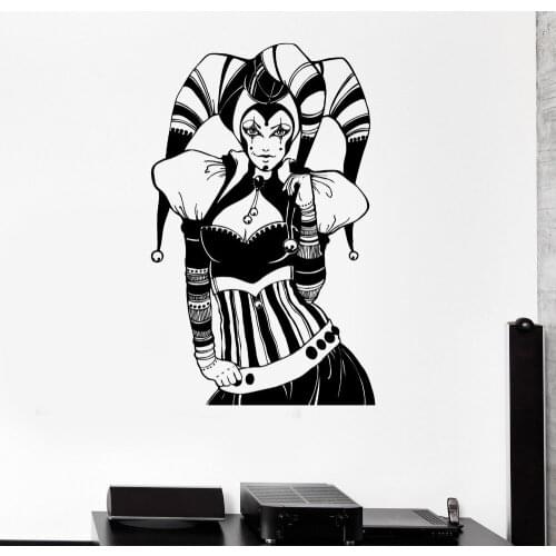 Hot gothic clown removable vinyl wall stickers mural wallpaper home living room decal art home decoration Y-24