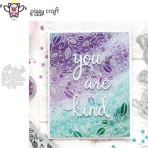 Piggy Craft metal cutting dies cut die mold Letter decoration Scrapbook paper craft knife mould blade punch stencils dies