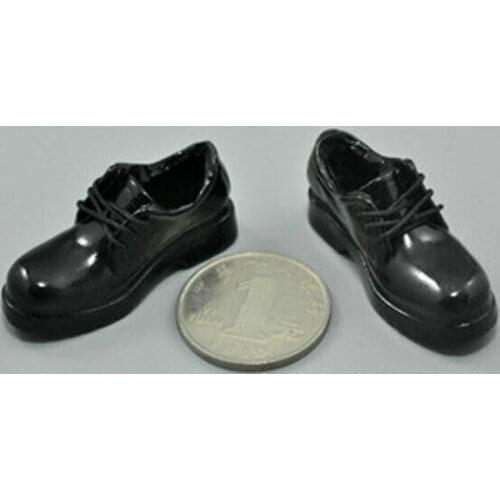 1/6th School Girl Leather Shoes Model for 12" Body Figure Doll Toys