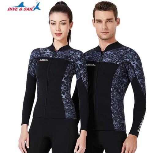 2020 Premium Neoprene 3mm Wetsuits Mens Diving Suit for Dive Scuba Surfing Snorkeling Swimming Jacket Top Diving Zip Up Jacket