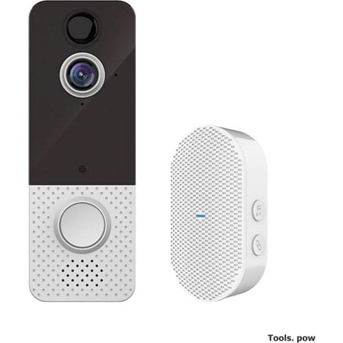 New Video Doorbell Camera with Chime, 1080P Wireless Smart Doorbell with Free Cloud Storage, Night Vision, for Home Security