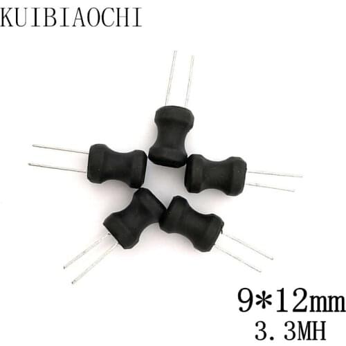 New 20pcs/LOT Power Inductor DIP 9*12mm 3300UH 3.3MH 0912 high quality