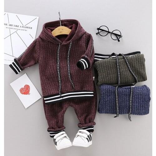 Toddler Clothing Infant Baby Boys Long Sleeve Hoodie Tops Sweatsuit Pants Kids Outfit Set( 1-4 Years) New Baby Girl Boy Clothes