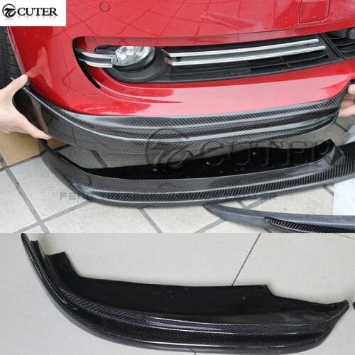 F30 Carbon Fiber Auto Car front Bumper Aprons Side Splitter for BMW F30 3 series 320i 325i 335i standard Bumper 13-18