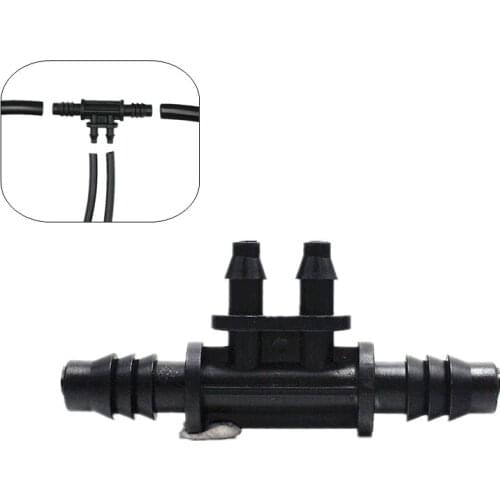 3/8" 4-way Hose Splitter Garden Hose Reducing Tee Barb Connector 3/8 Inch to 1/4 Inch Drip Irrigation Water Splitter