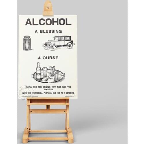 Traffic Safety Publicity Prints Poster, Prohibition Alcohol Posters, Concise Style Wall Decorz, Black and White Poster, Gift