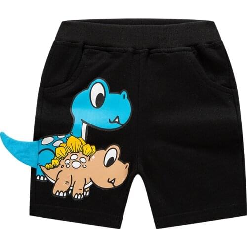 Boy Shorts Girl Summer Cotton Panties Baby Dinosaur Printed Pants Elastic Waist Short Sports Pants Teenager Children Shorts