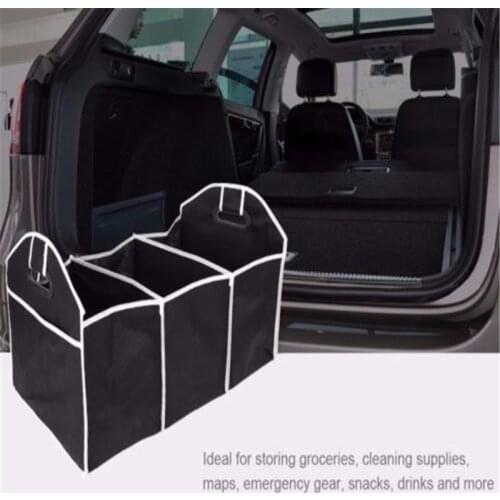 Folding Car Trunk Organizer Storage Bag Non-Woven Fabrics Stowing Tidying Bag Organizer Storage Box Container Car Decoration