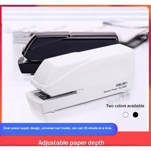 New Electric Stapler Book Sewer Cartoon Set Office Normal Supplies Stationery 20 Sheets School Paper Geometric Office Stapler