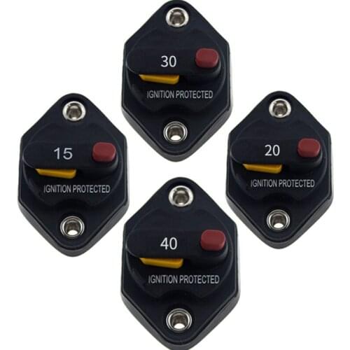 12-32V overcurrent protector for car RV electric vehicle circuit breaker fuse DC 10A / 15A / 20A / 30A / 40A / 50A