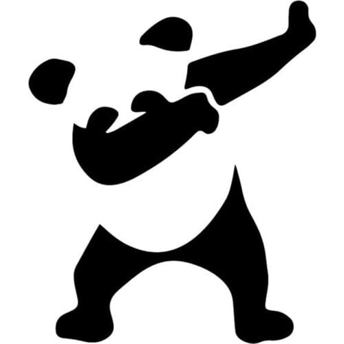 13.3CM*15.8CM Panda Creative Action Pattern Decor Car Door Car Stickers Vinyl Decal