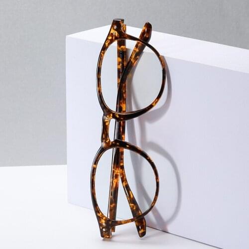 2020 Women Anti Blue Light Glasses TR90 Optic Frame Round Anti Reflective Eyeglasses For Computer UV400 Customized Prescroption