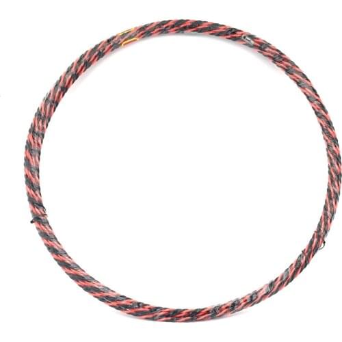 5m/10m/15m/20m/25m Electrical Cable Puller Dia6.5mm Wire Fish Tape Nylon Wire Cable Puller for Conduit Ducting Rodder Wire Guide