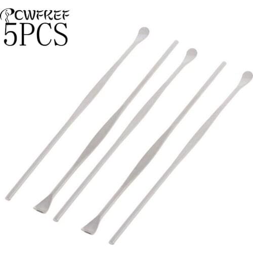 5Pcs Ear Wax Pickers Stainless Steel Ear Picks Wax Removal Curette Remover Cleaner Ear Care Tool EarPick