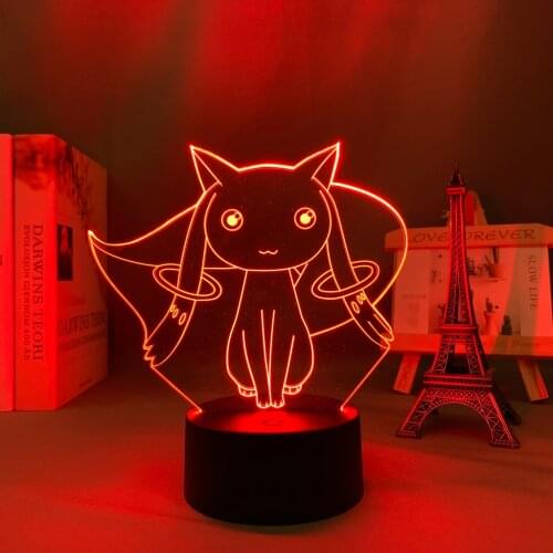 Anime Led Light Puella Magi Madoka Magica for Bedroom Decoration Nightlight Birthday Gift Room Decor Table 3d Lamp Madoka Magica
