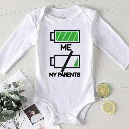 Bodysuits Kids Autumn Baby Boys Clothes Printing My Parents Newborn Boy Winter Costume onesie Toddler Girls Jumpsuits