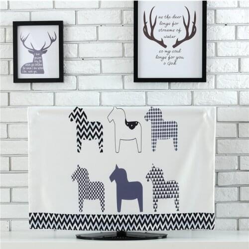Desktop Computer Cover Household Merchandises TV Set Dust Cover Home Decoration Printing Dustproof Cloth