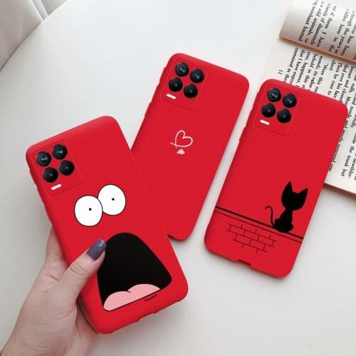 For Oppo Realme 8 Pro Case Cute Painted TPU Silicone Shockproof Soft Back Phone Cover for Realme 8 Pro Global Version 6.4" Case