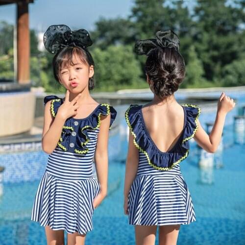 Childrens Swimsuit Kids Girls Child Swimwear Girl For Children 2019 Female Baby Lacy Skirt Lovely Princess Ao 1013 Flowers