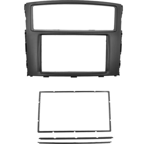 Double Din Car Fascia for Mitsubishi Pajero Shogun Montero Radio DVD Stereo Panel Dash Mounting Installation Trim Kit Face Frame