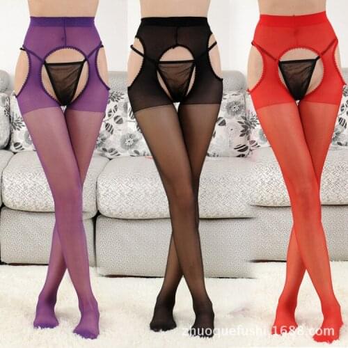 Hot sexy silk stocking ladies sexy lingerie women costumes underwear open files clothes free shipping