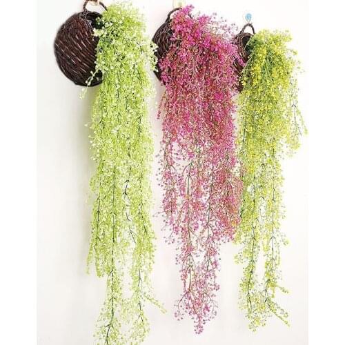 Artificial Fake Silk Flower Vine Garden Decoration Hanging Garland Plant Artificial Plants Home Garden Wedding Decor