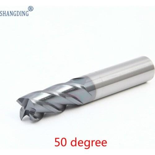 50 degree Four Blade Carbide Tungsten Alloy Steel Numerical Control Milling Cutter Direct Selling