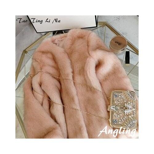 Top brand New Style 2020 High-end Fashion Women Faux Fur Coat S1 high quality