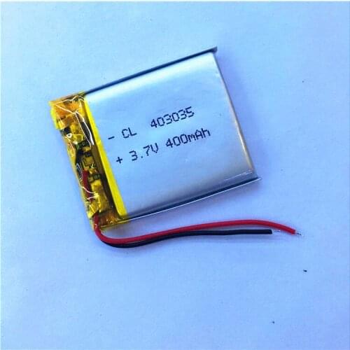 Dinto 1pc 403035 400mAh 3.7V Li-ion Lithium Polymer Battery Li-po Batteries Cells for MP3 MP4 GPS MP5 PSP Bluetooth