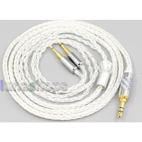 LN006560 2.5mm 4.4mm XLR 8 Core Silver Plated OCC Earphone Cable For SENNHEISER HD477 HD497 HD212 pro
