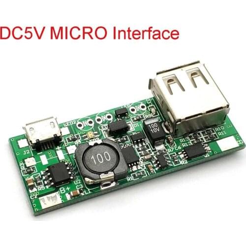 Mobile power supply chip 5V boost board belt recognition module Mobile phone charge MICRO interface