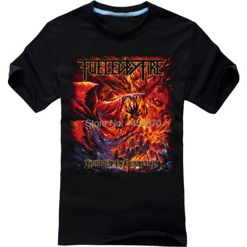 4 designs Fueled By Fire Rock Fashion Brand men women shirt 3D heavy Dark Metal Punk fitness 100%Cotton camiseta ropa