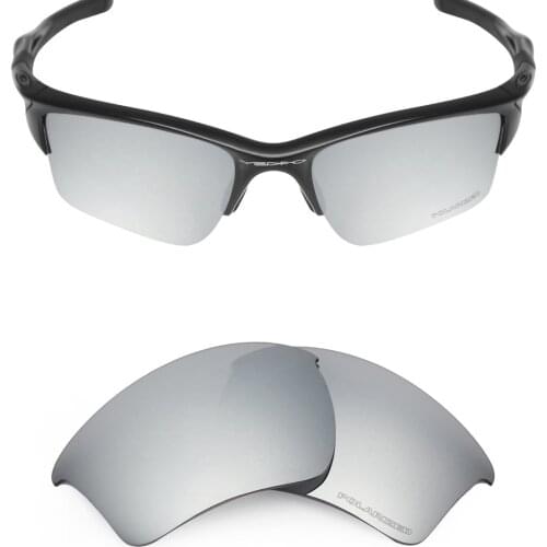 Mryok+ POLARIZED Resist SeaWater Replacement Lenses for Oakley Half Jacket 2.0 XL Sunglasses Silver Titanium