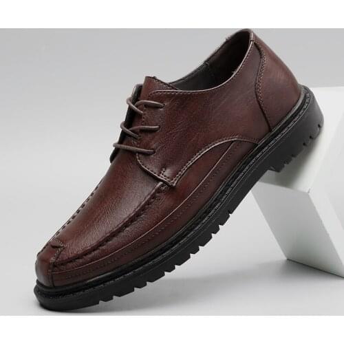 Men Loafers Shoes Spring Soft Genuine Leather Business Men Moccasins Shoes Breathable Business Formal Shoes