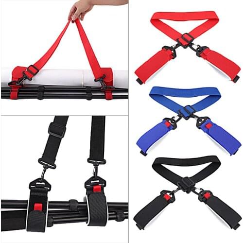 Adjustable Skiing Poles Shoulder Hand Carrier Lash Handle Straps Porter Nylon